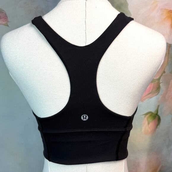 Lululemon Black Wunder Train Long Line Athletic Bra - Picture 4 of 4